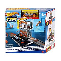 HOT WHEELS CITY DOWNTOWN TUNE UP SHOP PLAYSET - HDR25