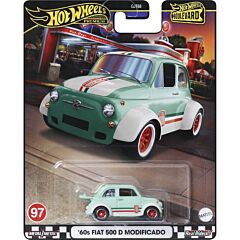 HOT WHEELS PREMIUM BOULEVARD 60'S FIAT 500 D MODIFICADO - HRT65