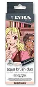 LYRA AQUA BRUSH DUO MANGA: SKIN TONES (6 ΤΕΜ)