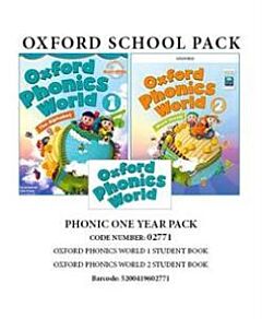 PHONIC ONE YEAR PACK (OXFORD PHONICS WORLD 1 SB+ OXFORD PHONICS WORLD 2 SB) - 02771