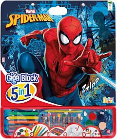 ΣΕΤ ΖΩΓΡΑΦΙΚΗΣ GIGA BLOCK 5 IN 1 SPIDERMAN EVERGREEN