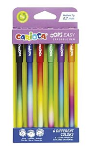 CARIOCA ΣΤΥΛΟ ERASABLE OOPS EASY (6 ΧΡ)