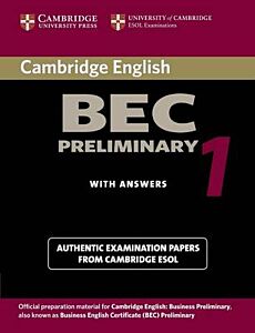 CAMBRIDGE BEC PRELIMINARY 1 SB W/A