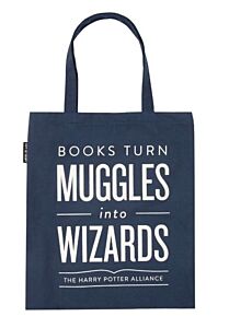 BOOKS TURN MUGGLES INTO WIZARDS TOTE BAG
