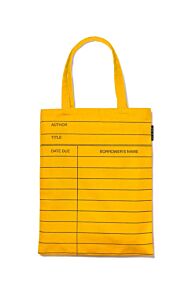 LIBRARY CARD (LIGHT YELLOW) TOTE BAG