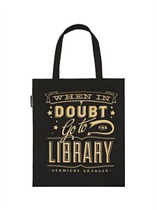 WHEN IN DOUBT, GO TO THE LIBRARY TOTE BAG