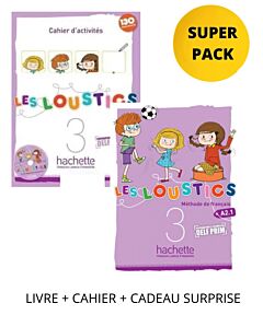 LES LOUSTICS 3 SUPER PACK (LIVRE + CAHIER + CADEAU SURPRISE)