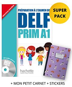 DELF PRIM A1 SUPER PACK (+ MON PETIT CARNET + STICKERS)