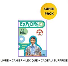 EXPLORE MINI 4 SUPER PACK (LIVRE + CAHIER + LEXIQUE + CADEAU SURPRISE)