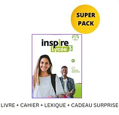 INSPIRE LYCÉE 3 SUPER PACK (LIVRE + CAHIER + LEXIQUE + CADEAU SURPRISE)