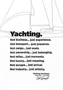 YACHTING. NOT BUSINESS ...JUST EXPERIENCE HC