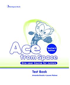 ACE FROM SPACE JUNIOR 1 YEAR TCHR'S TEST