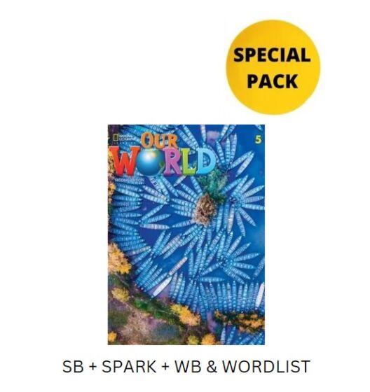 OUR WORLD 5 SPECIAL PACK FOR GREECE (SB + SPARK + WB & WORDLIST) BRIT. ED 2ND ED